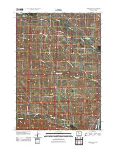 Chimney Gulch Wyoming Historical topographic map, 1:24000 scale, 7.5 X 7.5 Minute, Year 2012