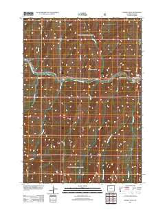 Chimney Rock Wyoming Historical topographic map, 1:24000 scale, 7.5 X 7.5 Minute, Year 2012