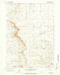 Chrisman Ranch Wyoming Historical topographic map, 1:24000 scale, 7.5 X 7.5 Minute, Year 1963