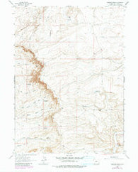 Chrisman Ranch Wyoming Historical topographic map, 1:24000 scale, 7.5 X 7.5 Minute, Year 1963