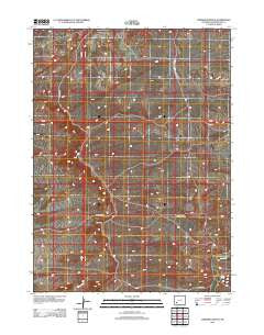 Chrisman Ranch Wyoming Historical topographic map, 1:24000 scale, 7.5 X 7.5 Minute, Year 2012