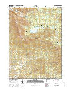 Christina Lake Wyoming Current topographic map, 1:24000 scale, 7.5 X 7.5 Minute, Year 2015