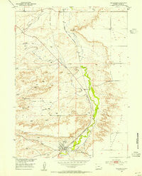 Chugwater Wyoming Historical topographic map, 1:24000 scale, 7.5 X 7.5 Minute, Year 1953
