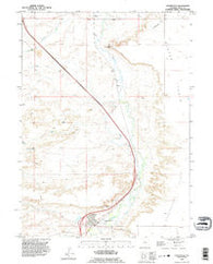 Chugwater Wyoming Historical topographic map, 1:24000 scale, 7.5 X 7.5 Minute, Year 1990
