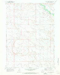 Church Butte NW Wyoming Historical topographic map, 1:24000 scale, 7.5 X 7.5 Minute, Year 1969