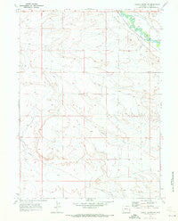 Church Butte NW Wyoming Historical topographic map, 1:24000 scale, 7.5 X 7.5 Minute, Year 1969