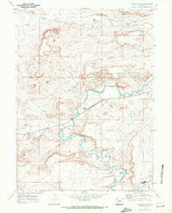 Church Butte Wyoming Historical topographic map, 1:24000 scale, 7.5 X 7.5 Minute, Year 1969