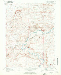 Church Butte Wyoming Historical topographic map, 1:24000 scale, 7.5 X 7.5 Minute, Year 1969