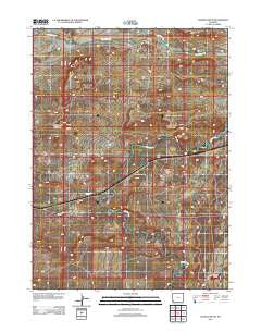 Church Butte Wyoming Historical topographic map, 1:24000 scale, 7.5 X 7.5 Minute, Year 2012