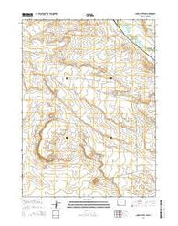 Church Butte NW Wyoming Current topographic map, 1:24000 scale, 7.5 X 7.5 Minute, Year 2015