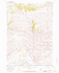 Circle Ridge Wyoming Historical topographic map, 1:24000 scale, 7.5 X 7.5 Minute, Year 1967