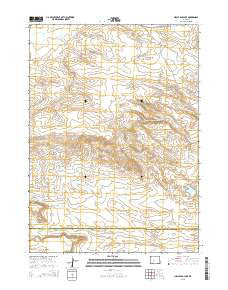 Circle Bar Lake Wyoming Current topographic map, 1:24000 scale, 7.5 X 7.5 Minute, Year 2015