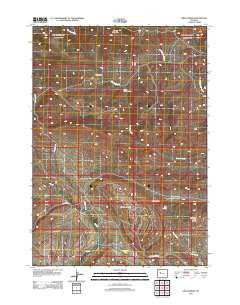Circle Ridge Wyoming Historical topographic map, 1:24000 scale, 7.5 X 7.5 Minute, Year 2012