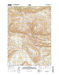 Circle Ridge Wyoming Current topographic map, 1:24000 scale, 7.5 X 7.5 Minute, Year 2015