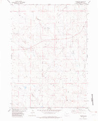 Clareton Wyoming Historical topographic map, 1:24000 scale, 7.5 X 7.5 Minute, Year 1982