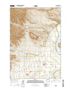 Clark Wyoming Current topographic map, 1:24000 scale, 7.5 X 7.5 Minute, Year 2015