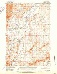 Clark Wyoming Historical topographic map, 1:62500 scale, 15 X 15 Minute, Year 1950
