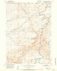 Clarkson Hill Wyoming Historical topographic map, 1:24000 scale, 7.5 X 7.5 Minute, Year 1951