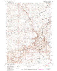 Clarkson Hill Wyoming Historical topographic map, 1:24000 scale, 7.5 X 7.5 Minute, Year 1951