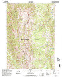 Clause Peak Wyoming Historical topographic map, 1:24000 scale, 7.5 X 7.5 Minute, Year 1996
