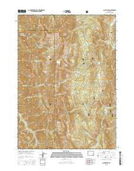 Clause Peak Wyoming Current topographic map, 1:24000 scale, 7.5 X 7.5 Minute, Year 2015