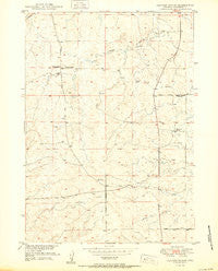 Clausen Ranch Wyoming Historical topographic map, 1:24000 scale, 7.5 X 7.5 Minute, Year 1950