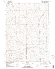 Clausen Ranch Wyoming Historical topographic map, 1:24000 scale, 7.5 X 7.5 Minute, Year 1949