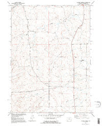 Clausen Ranch Wyoming Historical topographic map, 1:24000 scale, 7.5 X 7.5 Minute, Year 1949