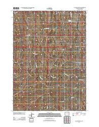 Clausen Ranch Wyoming Historical topographic map, 1:24000 scale, 7.5 X 7.5 Minute, Year 2012