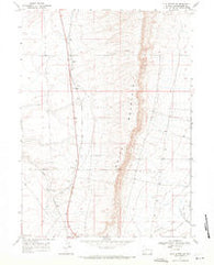 Clay Buttes SE Wyoming Historical topographic map, 1:24000 scale, 7.5 X 7.5 Minute, Year 1968