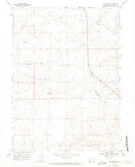 Clay Buttes Wyoming Historical topographic map, 1:24000 scale, 7.5 X 7.5 Minute, Year 1968