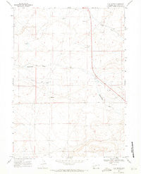 Clay Buttes Wyoming Historical topographic map, 1:24000 scale, 7.5 X 7.5 Minute, Year 1968