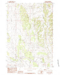 Clay Spur Wyoming Historical topographic map, 1:24000 scale, 7.5 X 7.5 Minute, Year 1984
