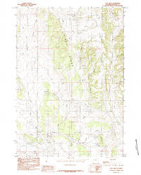 Clay Spur Wyoming Historical topographic map, 1:24000 scale, 7.5 X 7.5 Minute, Year 1984