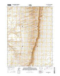 Clay Buttes SE Wyoming Current topographic map, 1:24000 scale, 7.5 X 7.5 Minute, Year 2015