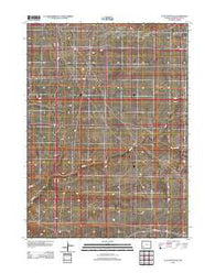 Clay Buttes SW Wyoming Historical topographic map, 1:24000 scale, 7.5 X 7.5 Minute, Year 2012