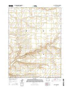Clay Buttes SW Wyoming Current topographic map, 1:24000 scale, 7.5 X 7.5 Minute, Year 2015