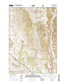 Clay Spur Wyoming Current topographic map, 1:24000 scale, 7.5 X 7.5 Minute, Year 2015