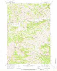 Clayton Mountain Wyoming Historical topographic map, 1:24000 scale, 7.5 X 7.5 Minute, Year 1970