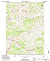 Clayton Mountain Wyoming Historical topographic map, 1:24000 scale, 7.5 X 7.5 Minute, Year 1991