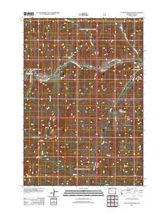 Clayton Mountain Wyoming Historical topographic map, 1:24000 scale, 7.5 X 7.5 Minute, Year 2012