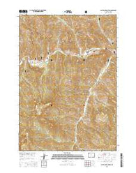 Clayton Mountain Wyoming Current topographic map, 1:24000 scale, 7.5 X 7.5 Minute, Year 2015