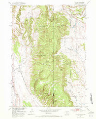 Clifton Wyoming Historical topographic map, 1:24000 scale, 7.5 X 7.5 Minute, Year 1951