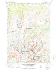 Cloud Peak Wyoming Historical topographic map, 1:24000 scale, 7.5 X 7.5 Minute, Year 1967