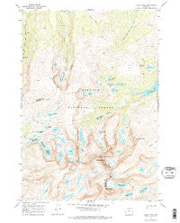 Cloud Peak Wyoming Historical topographic map, 1:24000 scale, 7.5 X 7.5 Minute, Year 1967