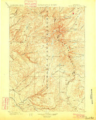 Cloud Peak Wyoming Historical topographic map, 1:125000 scale, 30 X 30 Minute, Year 1901