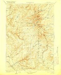 Cloud Peak Wyoming Historical topographic map, 1:125000 scale, 30 X 30 Minute, Year 1901