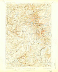 Cloud Peak Wyoming Historical topographic map, 1:125000 scale, 30 X 30 Minute, Year 1901