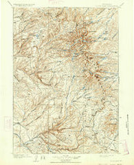 Cloud Peak Wyoming Historical topographic map, 1:125000 scale, 30 X 30 Minute, Year 1901