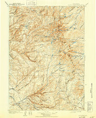 Cloud peak Wyoming Historical topographic map, 1:125000 scale, 30 X 30 Minute, Year 1901